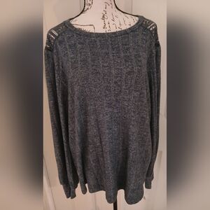 5/$25 NWT Zac & Rachel Navy Blazer Heather Sweater